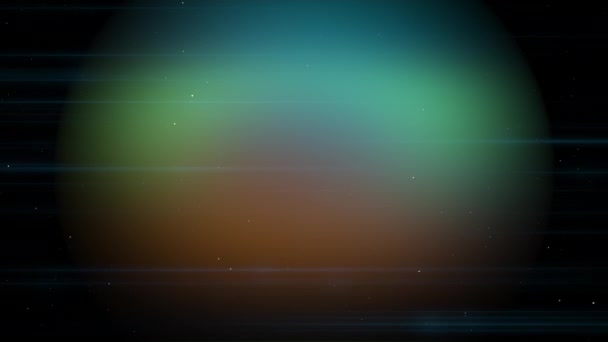 Magnifique fond de nébuleuses colorées croisées avec des rayons laser bleus scintillants et des étoiles chatoyantes .