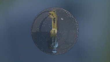 Nebula uzayında küre içinde dolar işareti oluşturuluyor.