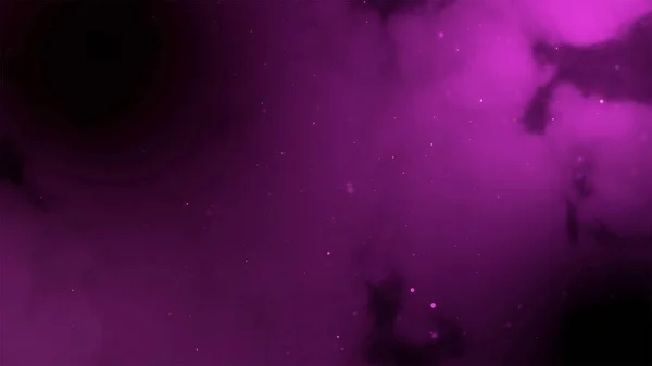 El espacio viajando en la galaxia púrpura llena de estrellas y cuerpos cósmicos brillantes . — Foto de Stock