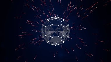 Parlayan küçük parçacıkların bulunduğu ortamda üç boyutlu mikroskobik bir hücre oluşturma.