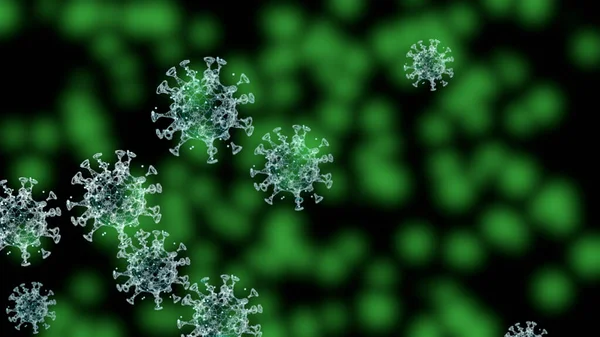 3d renderizar anticorpos identificar e neutralizar vírus patógeno sobre fundo preto . — Fotografia de Stock