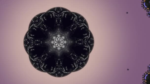 3D vykreslení pandemický virus vzor vznášející se nad tmavě modrým pozadím. — Stock video