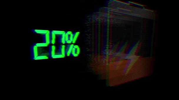 Projection de cellule de puissance de charge. Batteries numériques charge — Video