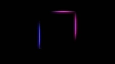 Siyah arkaplanda bir karenin konturları.