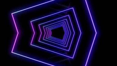 Siyah kara zeminde kızaran neon karelerin bozulması.