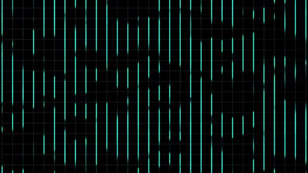 Flujo rápido de datos en el fondo negro . — Vídeos de Stock