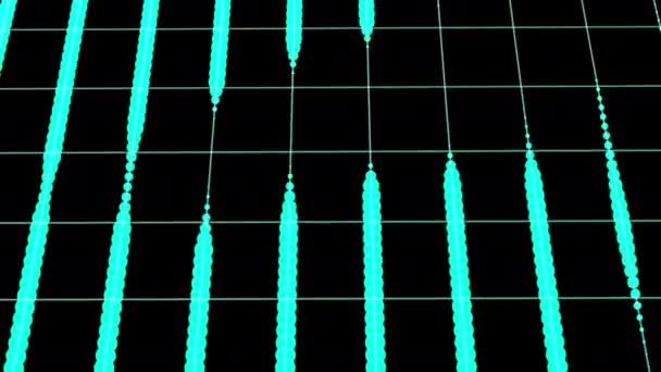 Flux de lumière néon sur le backgroud noir .