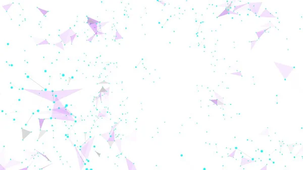 Constelação de segmentos de linha roxa no fundo branco . — Fotografia de Stock
