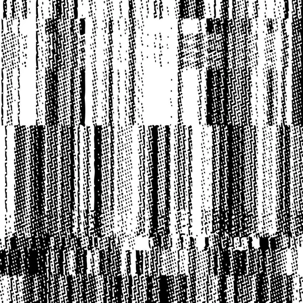 Vektor monochrom Glitch Kunst Hintergrund — Stockvektor