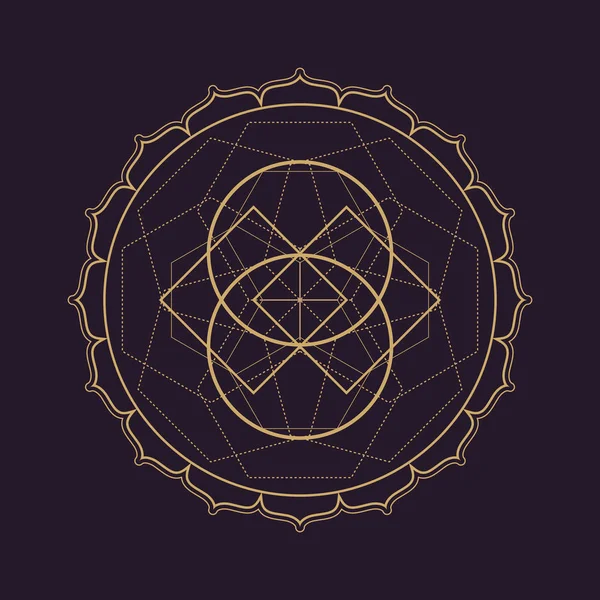 Vektor Mandala heilige Geometrie illustratio — Stockvektor