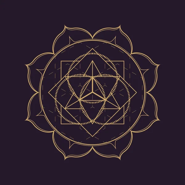 Vektor Mandala heilige Geometrie illustratio — Stockvektor