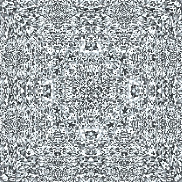 Fernsehgeräusch-Panne Mandala-Pattern — Stockvektor