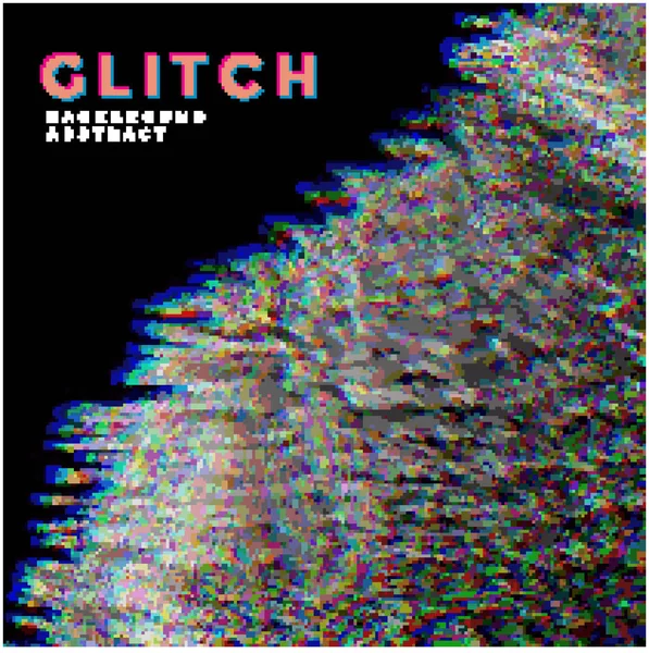 GDB glitch τηλεόραση θορύβου backgroun — Διανυσματικό Αρχείο