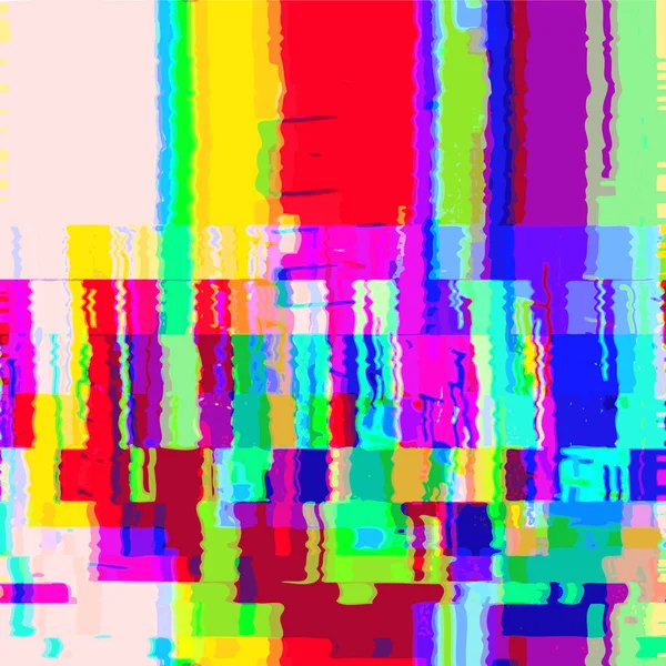 Vecteur coloré glitch distorsion fond — Image vectorielle