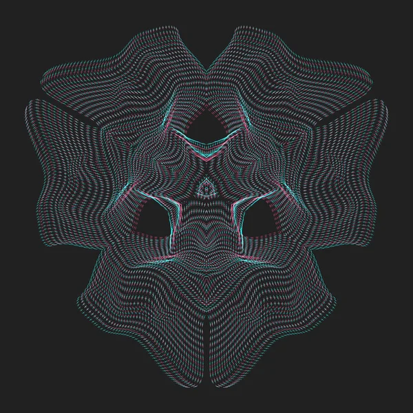 Arbore de suprafață parametric deformat — Vector de stoc