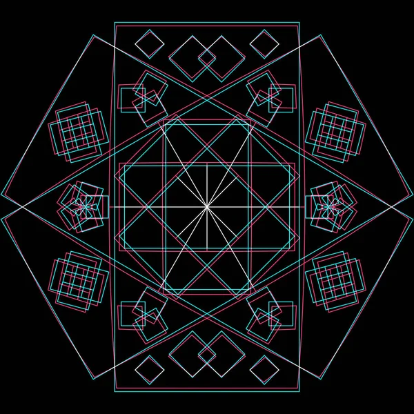 Векторна абстрактна сакральна геометрія декоріо — стоковий вектор