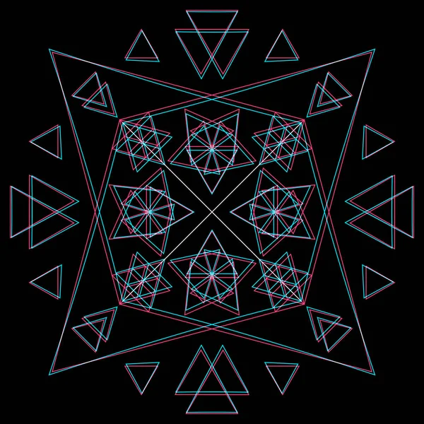 Vector abstract geometrie sacră decoratio — Vector de stoc