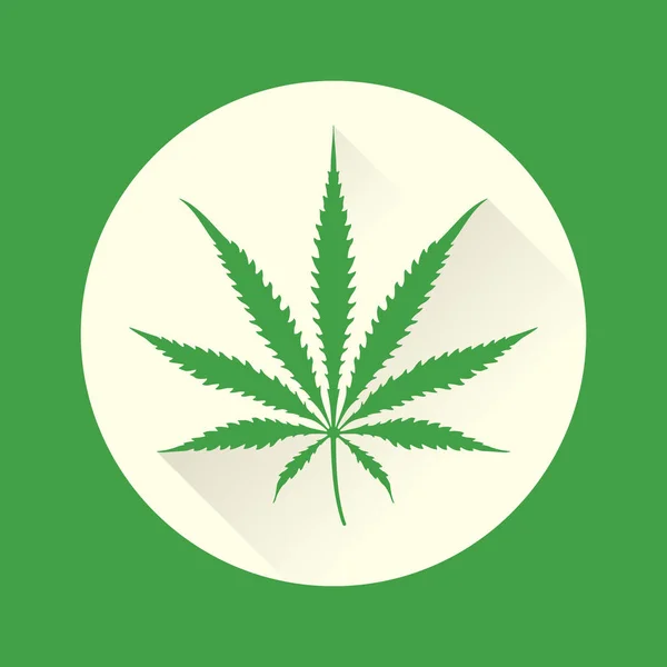 Vecteur couleur cannabis marijuana illustration — Image vectorielle