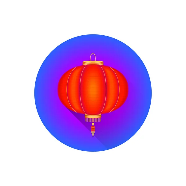 伝統的な中国の赤い紙 lanter — ストックベクタ