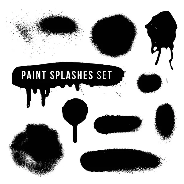 Vector spray paint splatter textur — Stock Vector