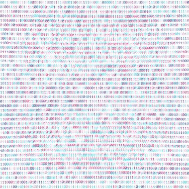 vektör ikili kod soyut adam