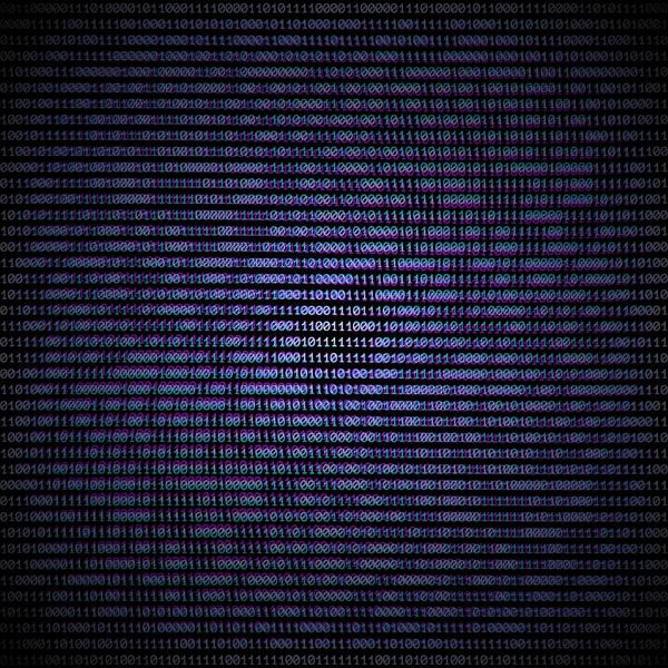 Vektor binärer Code abstrakter Hintergrund — Stockvektor