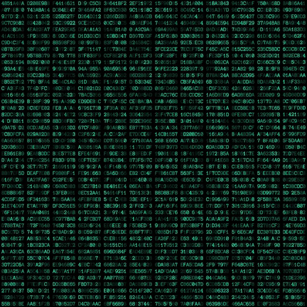 Código hexadecimal patrón inconsútil abstracto — Vector de stock