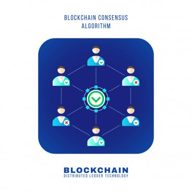 blockchain distributed ledger technology illustratio clipart