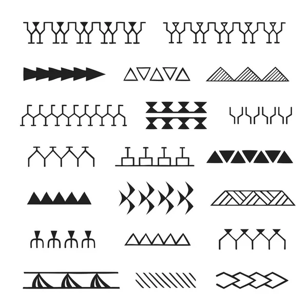 Polynesische tattoo inheemse primitieve ar — Stockvector