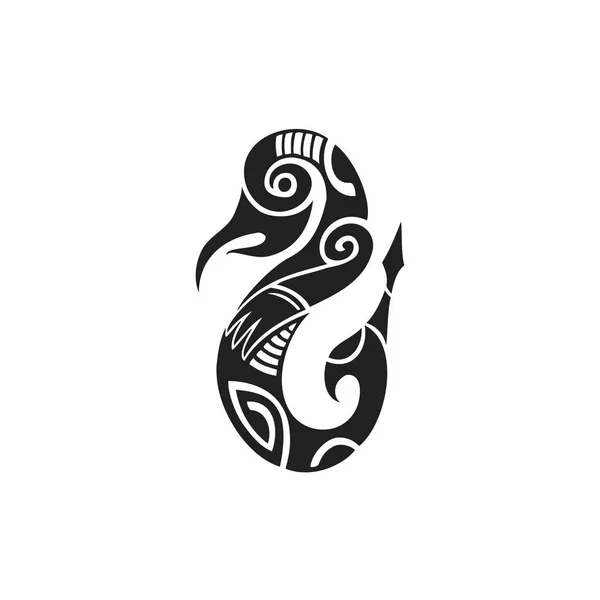 Полинезийская татуировка коренного примитива — стоковый вектор