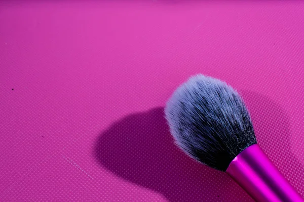 Make Borstel Roze Achtergrond Macro Achtergrond Textuur Foto Voor Reclame — Stockfoto