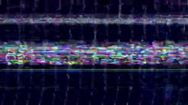 Arıza gürültüsü statik televizyon Vfx. Görsel video efektleri arkaplan çizgileri, TV ekranı gürültü arızası