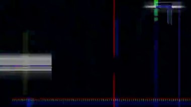 Arıza gürültüsü statik televizyon Vfx. Görsel video efektleri arkaplan çizgileri, TV ekranı gürültü arızası