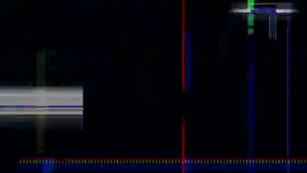 Hałas Usterki Statyczna Telewizja Vfx Efekty Wizualne Wideo Paski Tła — Wideo stockowe