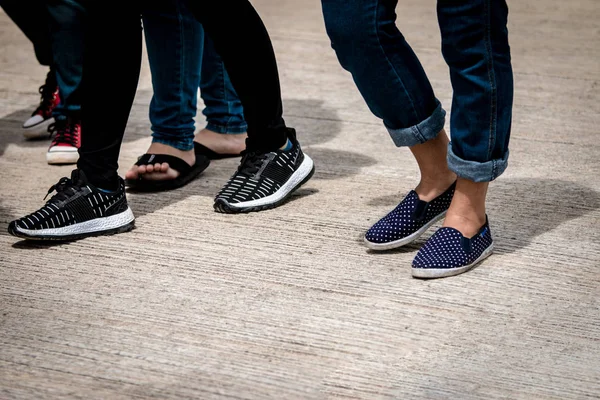 People walking on the street in the daytime. — Stock Photo, Image