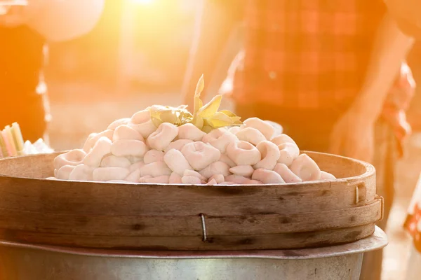 Meatballs steamed background — Stock Photo, Image