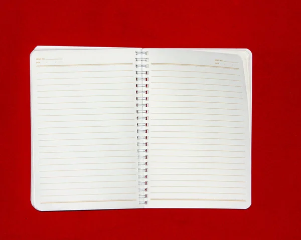 Notebook Velho Vermelho Frieze Textura Fundo — Fotografia de Stock