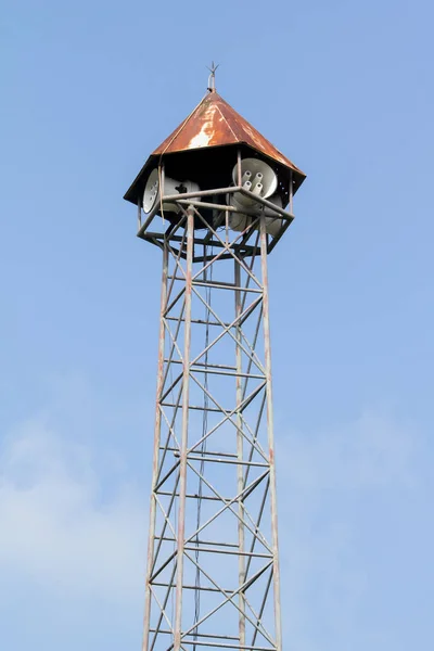 Loudspeaker Tower Sky Background — Stock Photo, Image