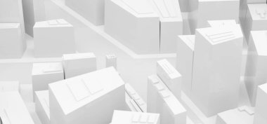 Düşük Poli Modern şehir