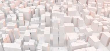 Düşük Poli Modern şehir