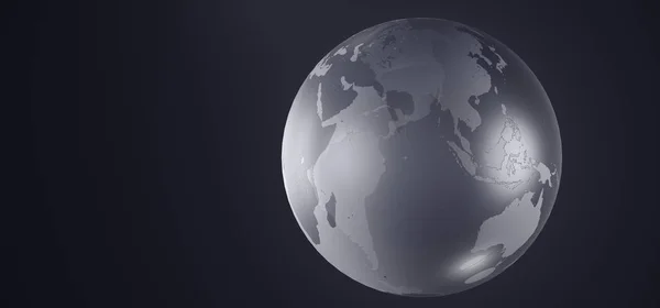 Vetro cristallo globo terrestre — Foto Stock