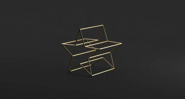 Geometrik gerçekçi görünümlü Mesh yıldız