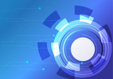 Mavi tasarlamak vektör teknolojik altyapı