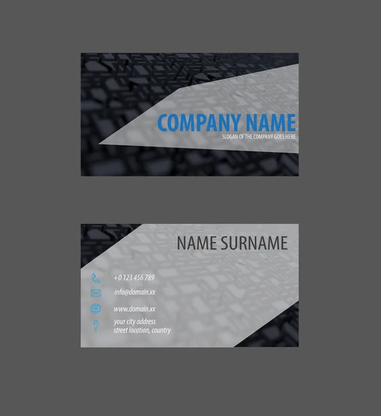 Design de cartões de negócios com cubos — Vetor de Stock
