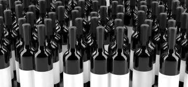 Gerçekçi şarap şişeleri