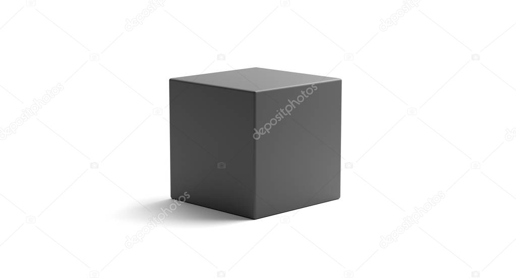 Realistic Looking Geometric Cube Object
