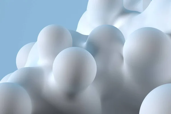 3D-Darstellung einer abstrakten deformierten Figur — Stockfoto