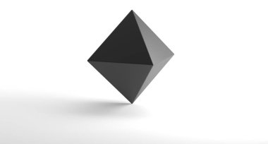 Gerçekçi görünümlü geometrik prizma nesne