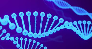 DNA yapıları yakın tıbbi Background.3d işleme