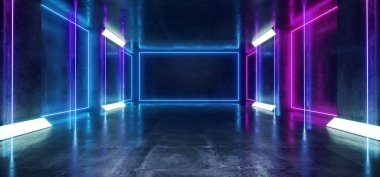 Neon Parlak Lazer Yeraltı Beton Grunge Yansıtıcı Lazerler